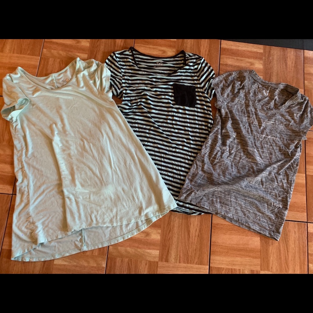 Three Justice shirts size 10